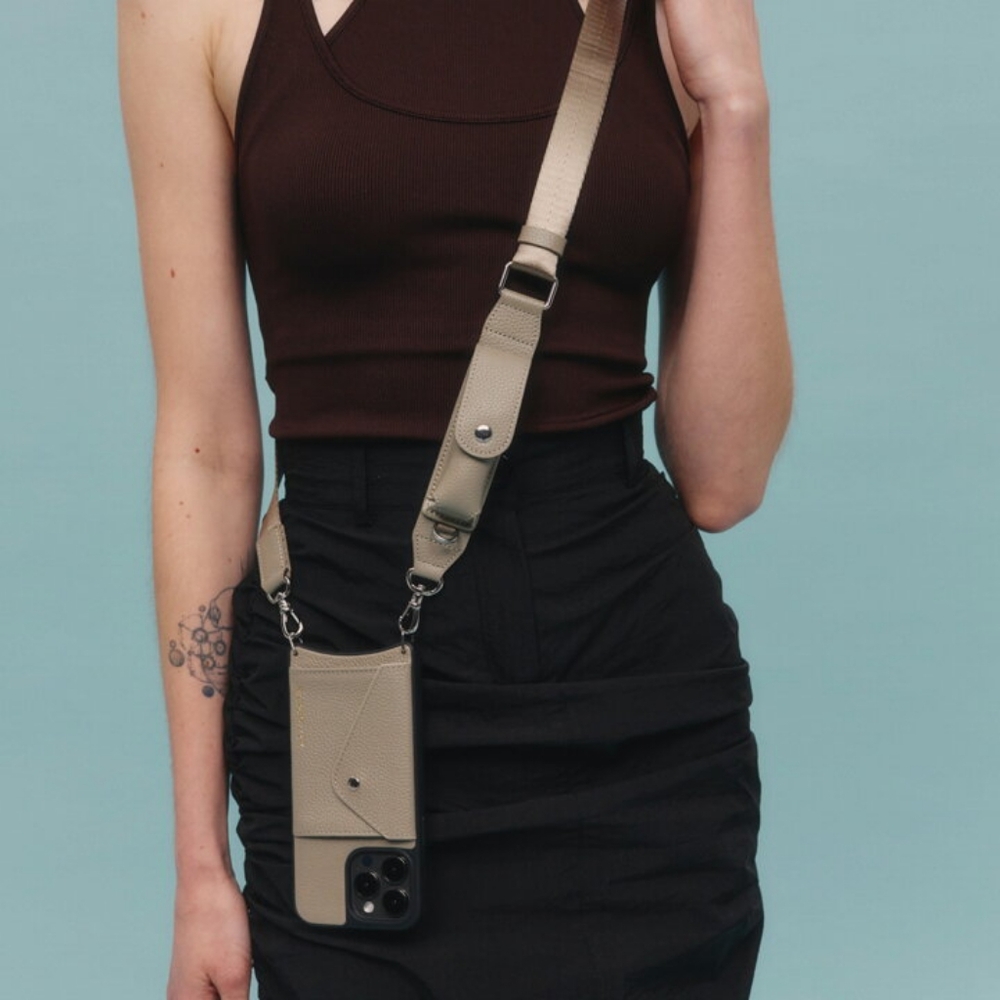 Bandolier Gray Crossbody Phone Case Set - Picture 5 of 7